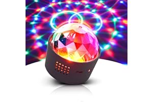 ‎OPARD Opard Discokugel, LED Lichteffekt Mini DJ Balls Licht 3W LED RGB Sound Control USB Charge Magnet Adsorption Portable Bühnenbeleuchtung für Party Home Car KTV Bar Bühnenfeier