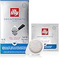 illy Coffee - ESE Coffee Pods - Decaf Coffee - Medium Roast - 100% Arabica Coffee - Compatible with ESE Coffee Machines - Individually Wrapped Decaffeinated Coffee Pods - 18 ESE Pods