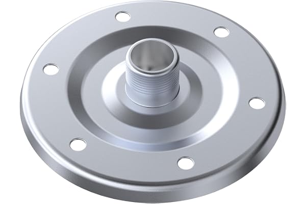 Wiltec pièce de rechange pour réservoir à membrane 24-100 l bride en acier inoxydable DN 25 pour vase d'expansion, réservoir de compensation de pression pour système d'alimentation en eau domestique