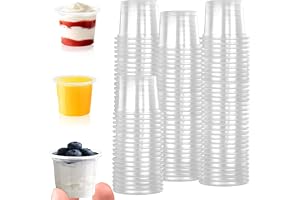 Lanovuto 200 st. plastbehållare, 4 cl/40 ml snapsglas i plast, transparenta shotglas i plast, snapsbehållare, shotglas för fest, roliga tillfällen, bröllop