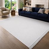 Aden Yonca Dokuma Halı | Makinede Yıkanabilir | Modern Halı | Krem | 80 x 80 cm | YNC01