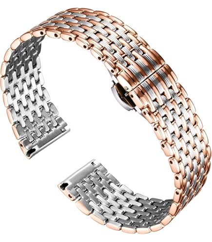 Roestvrij stalen elastische horlogeband Stretch horlogeband 14 mm 16 mm 18 mm 20 mm 22 mm Horlogeband Heren Damespolsband Metaal Intrekbare horlogeband Horlogeaccessoires(Black-20mm,S-136mm