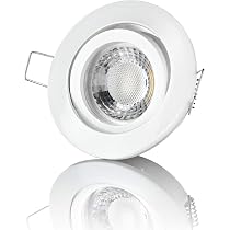 Lambado LED Einbau-Spot 5W Warmweiß Dimmbar – 230V, Schwarz Gebürstet, 380 Lumen, Für Decke & Wand