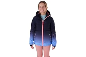 Killtec Ksw 330 Grls Ski Qltd Jckt Veste de ski/Veste de ski matelassée avec capuche et jupe pare-neige Fille