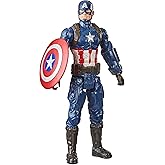 Marvel Avengers Titan Hero Series Collectible 12-Inch Captain America Action Figure, Toy For Ages 4 and Up