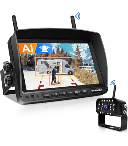 WiFi achteruitrij auto set met magneet en batterij 6700mAh AHD HD