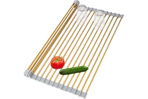 HAYAWEY Huvudprodukt - Rullbart diskställ i rostfritt stål guld (45,7 x 33 cm)