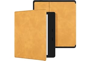 Ayotu Etui na Kindle Oasis 10. generacji (model 2019) i 9. generacja etui (model 2017), etui z poliuretanu Honeycomb z automatyczną aktywacją/dezaktywacją, kolor żółty klonowy