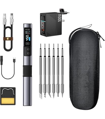 Treedix Mini Soldering Iron Set, PD/DC 65 W/100 W, Professional
