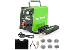 ‎MR CARTOOL MR CARTOOL C210 Kunststoff-Schweißgerät 220 V mit 600 STÜCK Heißklammern zum Reparieren von gerissenen Stoßfängern, ATV-Kotflügeln