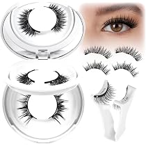 Magnetische Wimpern Wiederverwendbar – 2 Paar, Kein Kleber Nötig, Einfach Anzubringen