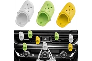 COLEESON 3 Stück Auto Duft Lufterfrischer Zubehör, Cute Shoe Auto Lufterfrischer Clip, Mädchen Frauen Auto Aromatherapie Ätherisches Öl Diffusor für Auto, Wohnzimmer, Büro (Duftblätter nicht enthalten) - A