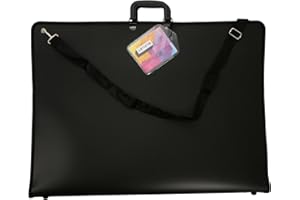 ARTISTIK Art Portfolio Case - A2 Artist Portfolio Carrying Case with Shoulder Strap, Weather-Resistant Student Portfolio Drawing Painting Sketch Bag (A2-29.3" x 21.6" x 1.1")