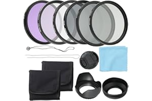 Docooler Professional Camera UV CPL FLD Lens Filter Kit and Altura Photo ND Neutral Density Filter Set Photography Accessories 58 mm