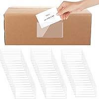 Flashcards Holder Juvale 100-Pack Self-Adhesive Label Pockets - Clear  Plastic Sleeves For 3x5 Index Cards & Photos