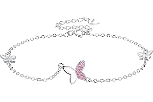 Micory Cavigliera Donna Argento 925 Non Sbiadire Cavigliera-con Confezione Regalo Regali di Gioielli Estivi