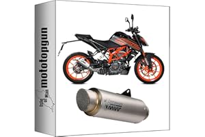 mivv tubo de escape racing nocat mk3 acero compatible con ktm 125 duke 2021 2022 mototopgun
