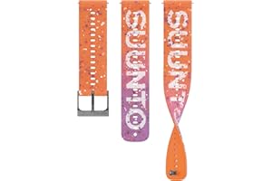 SUUNTO 22 ATH6 Bracelet de Montres en Silicone S+M, Compatible Ocean, Vertical, Race, Race S, 9 Peak Pro, 9 Peak et 5 Peak, Conçu pour Tous Les Sports (Extérieur), 22mm