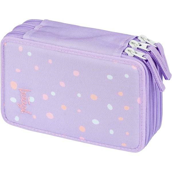 Trousse Triple Compartiments LÄSSIG Unique – Avec Accessoires Eberhard Faber – Polyester Recyclé