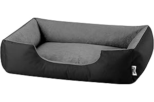 BedDog Dog Bed XL Dog Cushion, Dog Basket, Dog Couch, Dog Sofa, Removable Cover Washable for Medium-Large Dogs