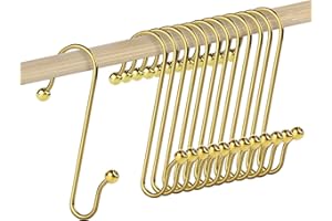 Adorfine 120 Stück Christbaumschmuck Haken Kugelaufhänger Baumhaken Edelstahl S Haken Weihnachtsbaum Aufhänger Metallhaken Dekohaken für Weihnachtsbaumschmuck (Gold, 4cm Länge)