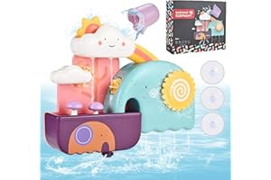 Tigvio Badewannenspielzeug Set Badespielzeug ab 1 2 3 4 Jahre, Wasserspielzeug Kinder mit Tasse, Badespielzeug Baby ab 1 Jahr Badewannen Spielzeug Geschenk für Jungen und Mädchen ab 6 Monate