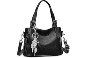 VINBAGGE Women's Small Leather Handbag with Adjustable Strap, Fashion Crossbody Messenger Bag, Designer Mini Purse Tiny Cute Clutch Handbag