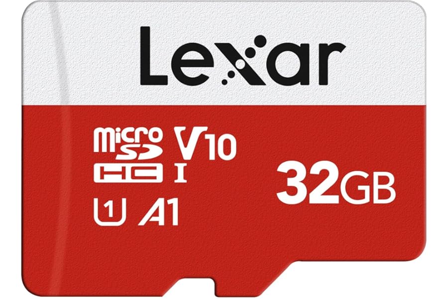 Lexar 32GB Micro SD Card E Series, microSDHC UHS-I Flash Memory Card with Adapter - Up to 100MB/s, A1, U1, Class10, V10, High Speed TF Card