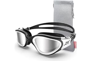 ZIONOR G1 Polarizzati Mirror Occhiali da Nuoto Unisex Adulto Uomo Donna Anti Foglia 100% Anti UV Immersione Occhiali