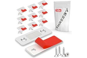 THREEBY [10 Piezas] Iman Puertas Armario - Imanes para puertas - Cierre y Pestillo Magnetico - Puerta Corredera Armario - Iman Adhesivo de Cocina - Mueble Cierre Cajones Alacena Clausura (Pequeño, 10)