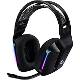 Logitech G G733 Lightspeed Wireless Headphones with Microphone | Gaming Headband, LIGHTSYNC RGB, Blue VO!CE Microphone Techno