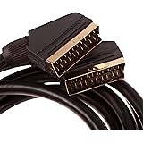CDL Micro 1.5m Premium Quality Gold Coaxial SCART Lead/Cable/Wire