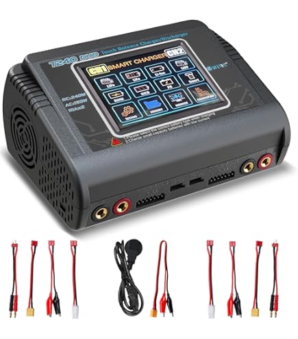 Caricabatterie Lipo 1-6S Touch Screen doppio scaricatore