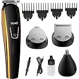 DOAO rasoio elettrico barba,tagliacapelli per uomo,Rifinitore Di Precisione, EasyClean, Wet&Dry, Ricaricabile, Rasoio A Lamin