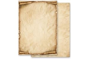 100 fogli di carta da lettera decorati Antico & Storia OLD STYLE DIN A6 - Paper-Media