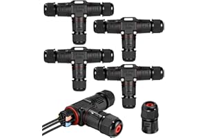 Cexovo 4 Stück Kabelverbinder Wasserdicht 3 Polig IP68 Erdkabel Verteilerdose Wasserdicht 3 Wege Kabel Verbinder Wasserdicht für Ø3-12mm Kabeldurchmesser,IP68 Verbindungsmuffe,Verteilerdose Klemmdose