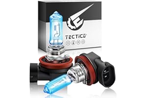 TECTICO H9 Headlight Bulbs 12V 65W Warm White +130% Ultra Super Bright Fog Light Car Halogen Upgrade Replacement, 2 Lamps
