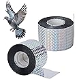 PRADAA (Pack of 2) Reflective Bird Repellent Scare Tape – 4.8 cm x 50 meters, Double-Sided Deterrent for Balconies, Homes, Gardens, and Farms