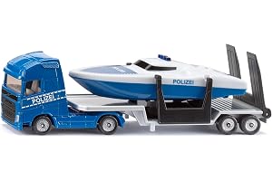 Siku Volvo lastbil med båt