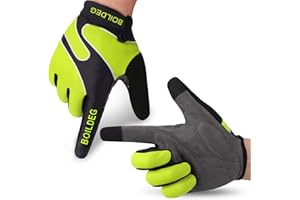 boildeg Guantes de Ciclismo de Bicicleta Guantes de Bicicleta de Carretera de Medio-Dedo para Hombres Mujeres Acolchado Antideslizante Transpirable