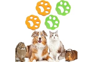 Lerkely 4 sztuki depilator do włosów dla zwierząt domowych, pralka, usuwacz sierści zwierząt, do mycia, sierści psów, przyjazna dla środowiska i wielokrotnego użytku