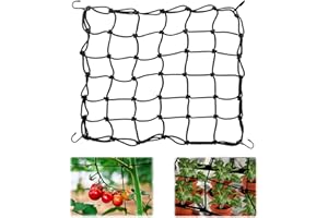 ZEACCT Hydroponic Grow Room Scrog Net Ranknetz für Pflanzen 80cm * 80cm - 120cm * 120cm Pflanzendrucknetz Elastisches Gitternetz Zelt Pflanzenstütznetz Elastisches Hakengittergitter Rankhilfe Stütznetz