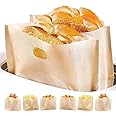 DOCA Toastabags riutilizzabili, Certificazione LFGB, Lavabile, 12 Pezzi, in Teflon, per Toast, panini, Pizza, Snack, pollini,