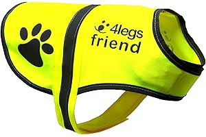 4legsfriend Dog Safety Reflective Vest (5 Sizes,Small) - High Visibility for Outdoor Activity Day and Night, Keep Your Dog Visible, Safe from Cars & Hunting Accidents
