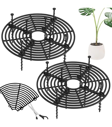 Jardinière,Couvercle de grille de Pot de plante pratique,Pot de fleurs,bouclier de protection du Jardinière,Couvercle de grille de Pot de plante pratique,Pot de fleurs,bouclier de protection du