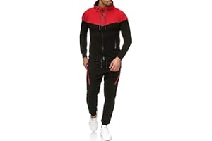 Violento Männer | Trainingsanzug 0984 | Jogginganzug | Kapuzenjacke | Hose und Reißverschluss mit Taschen | Freizeitanzug Fitness | Sportanzug | XS-XXL