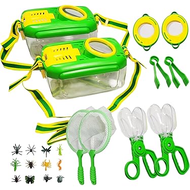 Nieuwe 5-delige Set Voor Het Verkennen Van De Natuur In De Buitenlucht Insectenobservatiebox Voor Kinderen Insectenkijker Met Gebonden Vangset~p145082123