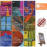 Albert Camus 9 Kitap set / Yabancı - Sisifos S&ouml;yleni - Veba - D&uuml;ş&uuml;ş - Mutlu &Ouml;l&uuml;m - S&uuml;rg&uuml;n ve Krallık - Tersi ve Y&uuml;z&uuml; - Başkal