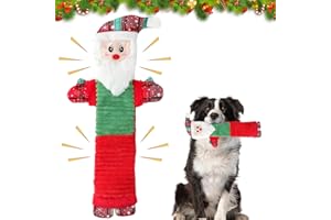 KOIROI Giocattoli Natalizi per Cani, Senza Imbottitura, Gioco Interattivo per Cani Giocattoli per Cane Che Scricchiolano Giocattolo di Peluche, Cano Giocattoli Resistenti per Taglia Grande, Media e Piccola
