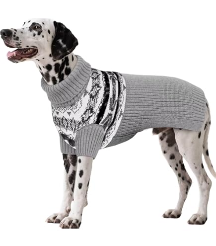 ASENKU Hondentrui, maat M, wasbare gebreide trui met opstaande kraag, trui voor honden, katten, warme winterkleding, huisdierjas voor Franse buldog, chihuahua, teckel